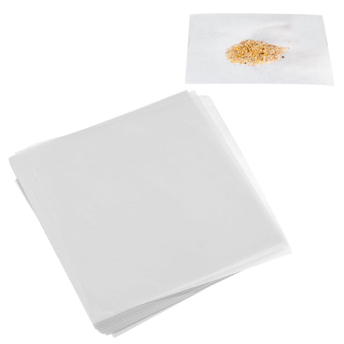 500PCS 75X75mm Non-Absorbent Nitrogen-Free Gloss Paper Sheets Cellulose Weighing Paper Weighing Paper for Scale Measurement Samples Transfer Labor...