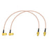 BINGFU SMA Female Bulkhead Mount to SMA Male Right Angle RG316 Antenna Extension Cable 12 inch 30cm 2-Pack Compatible with 4G LTE Router Cellular ...