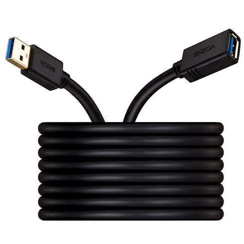 USB Extension Cable 6ft, VCZHS USB 3.0 Extension Cable USB3.0 Cable A Male to A Female for USB Flash Drive, Card Reader, Hard Drive, Keyboard,Play...