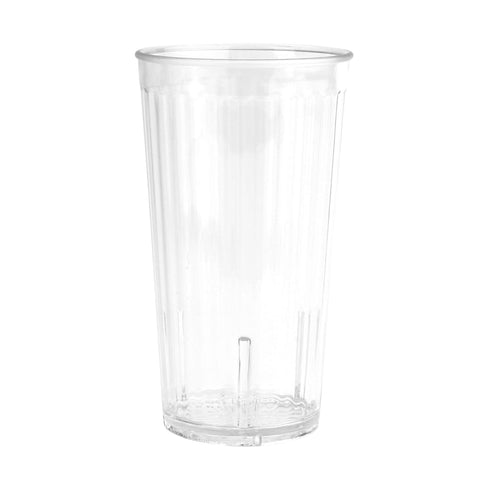 G.E.T. 8822-1-CL Heavy-Duty Shatterproof Plastic Faceted Tumblers, 22 Ounce, Clear (Set of 12)...