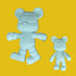 Coniuty DIY Fluid Bear + Bear Keychain Painting Set, Teddy Bear Figure for Creative Fluid Art and Home Decoration (9 Inch, Blank Mold)...