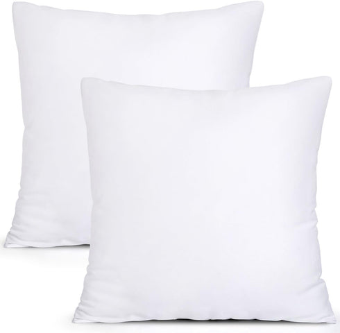 MIULEE Set of 2 Throw Pillow Inserts Premium Pillow Stuffer Square Form for Decorative Cushion Bed Couch Sofa 18x18 Inch...