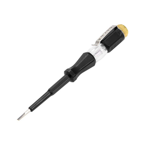 uxcell Voltage Tester AC 100-500V with 3mm Slotted Screwdriver with Clip for Circuit Test, Black...