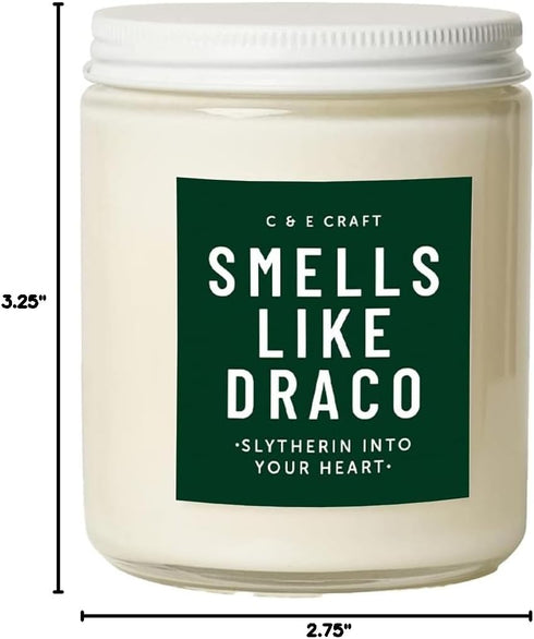 CE Craft - Smells Like Draco Scented Candle, Apple + Mahogany Scented, Gift for Her, Celebrity Prayer Candle, Girlfriend Gift, Gift for Her...