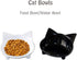 Cat Feeder - Melamine Cat Food Bowls, Set of 2, 8 oz, Whisker Relief, Non Slip, Dishwasher Safe, BPA Free, Modern Design for Small & Medium Breeds...
