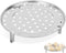 10in Steamer Rack, Stainless Steel Canning Rack Cooking Food Steaming Tray Steam Basket Wok Steamer Rack for Pressure Cooker Stainless Pots Wok (2...