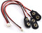 9V Battery Connector 3 Pack, I-Type PH2.0 9 V Battery Clip-9V Battery Buckle Connector Hard Buckle Plastic Housing and Wires Leads Iength 5.9 inch...