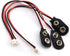 9V Battery Connector 3 Pack, I-Type PH2.0 9 V Battery Clip-9V Battery Buckle Connector Hard Buckle Plastic Housing and Wires Leads Iength 5.9 inch...