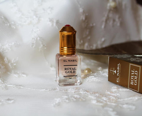 El nabil royal gold arabian perfume oil | royal oil | fragrance perfume oil | perfume oils for women and men | vanilla perfume oil | 0.17 Fl Oz (R...