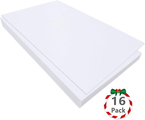 Jtnohx Felt for Crafts, 16 Pcs Felt Fabric, 7"×11.3" Stiff Felt Sheets, Craft Felt Square for for Sewing (White)...