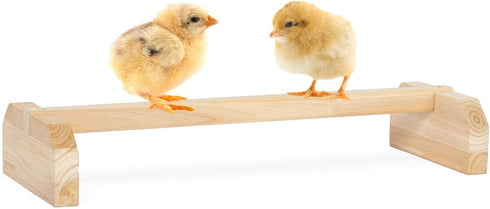 PETSFIT Chick Roosting Bar Prevent Rotation Design, Solid Wooden Thicken Rooster Perch for Coop and Brooder for Birds, Baby Chicks...