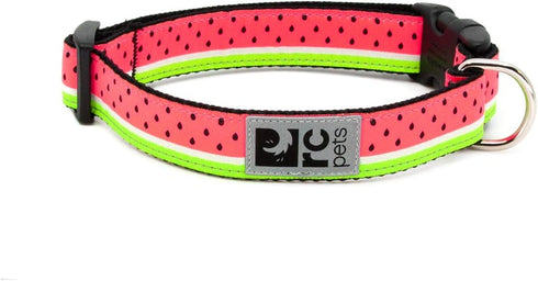RC Pets 1 Inch Adjustable Dog Clip Collar, Large, Watermelon...