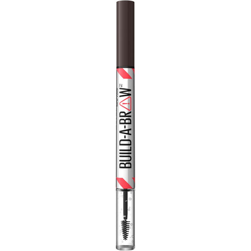 Maybelline Build-A-Brow 2-in-1 Brow Pen and Sealing Brow Gel, Eyebrow Makeup for Real-Looking, Fuller Eyebrows, Ash Brown, 1 Count...