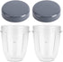 Blender Cups Replacement for Nutribullet Blender 18OZ Cup with Lid, Compatible with Nutribullet 600W 900W Blender Juicer (2Pack)...