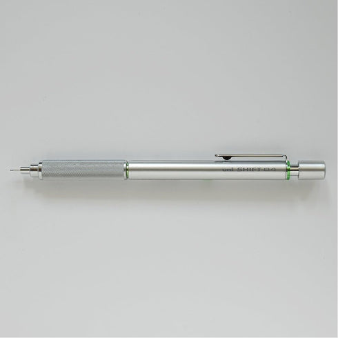 Uni M41010.26 Shift Pipe Lock Drafting 0.4mm Pencil, Silver Body with Green Accent...
