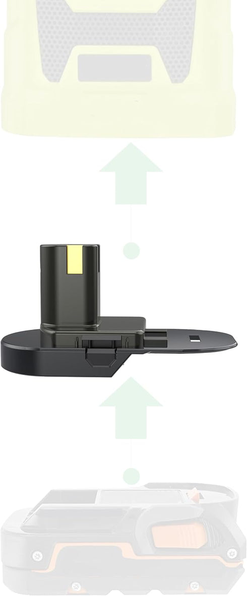 Adapter Upgrade for Ryobi 18V Cordless Tools - Compatible with Ridgid 18V Batteries Installation and Power Supply (No Charging Function) - 1 Adapt...