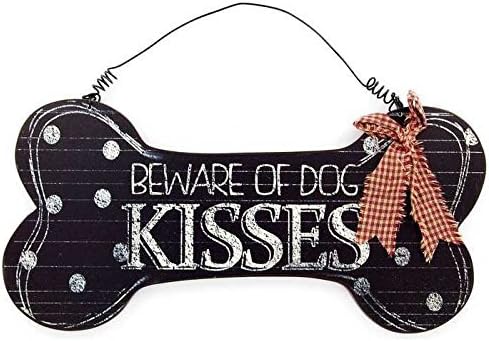 Beware of Dog Kisses Hanging Sign Media Room Theater Decoration Product Name...