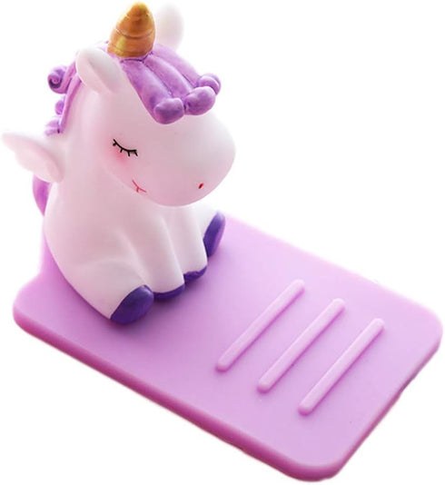 ZOSTLAND Cute Unicorn Fly Horse Pegasus Pony Phone Holder Adjustable Stand Lovely Desktop Phone Stand,Creative Cartoon Multi-Function Desk Phone S...