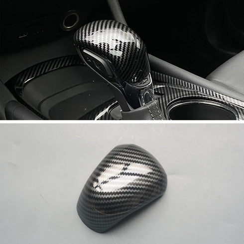 Sport Style Carbon Fiber Print Gear Shift Knob Cover Trim for Chevrolet Equinox 2022 Traverse Trailblazer (Carbon Fiber)...