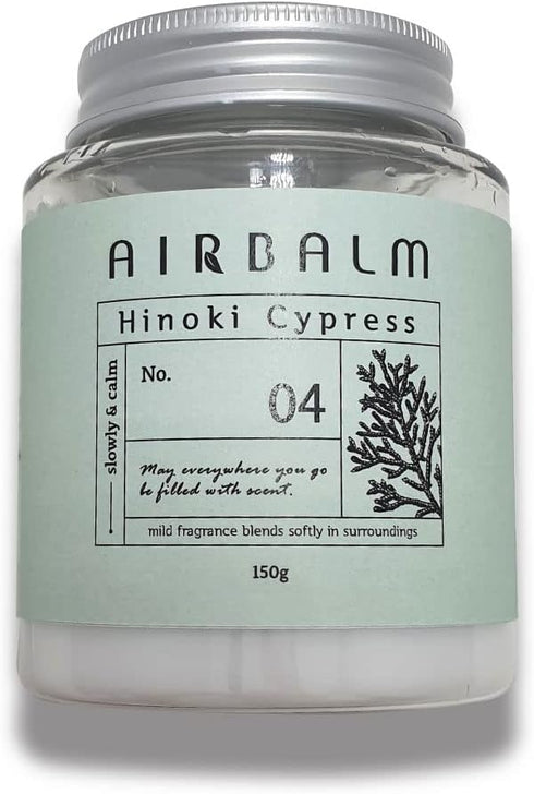 Air Balm Odor Eliminator, Solid Air Fresher, 1 Pack, 5.3 oz. Lasts 90 Days for Room, Kitchen, Bathroom and Wardrobe, BABY POWDERScent (Hinoki Cypr...