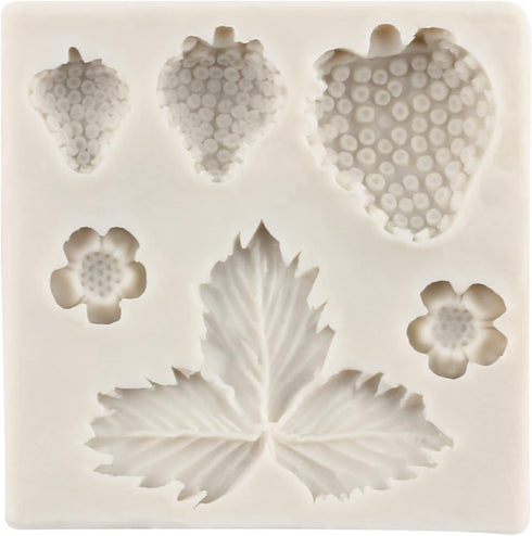 Blueberry Raspberry Strawberry Fondant Molds Nuts Berries Silicone Mold Spices Star Anise Cinnamon Lemon Mold For Cake Decorating Cupcake Topper C...