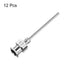 12pcs 17Gauge Stainless Steel Dispensing Needles, 1" All Metal Glue Needle Tube Blunt Tips Luer Lock for Thick Liquids, Ink, Glue, Lab Use...