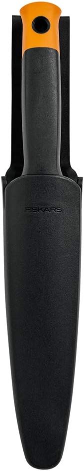 Fiskars Hori Hori Garden Knife with Sheath, Multi-Purpose Heavy Duty Gardening Hand Tool for Weeding, Planting, Digging with Hanging Hole...