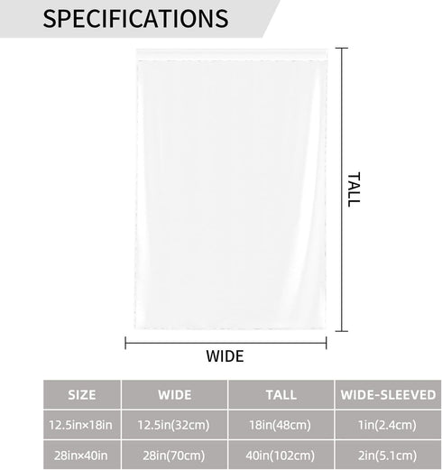 Customize Garden Flag Personalized Double Sided Yard Flags Decor Upload Image Text Logo Courtyard Terrace Balcony Home Wall Decoration, White, 12....
