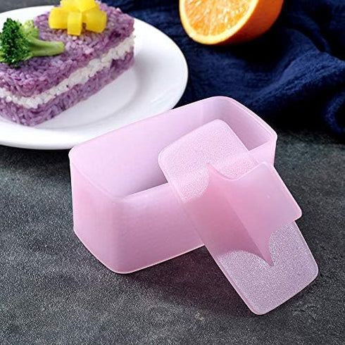 Spam Musubi Mold - 2 Pack Musubi Maker Pres, Luncheon Meat Press, Musubi Maker Mold, Onigiri Mold, Sushi Making Kit with Small Rice Paddle...