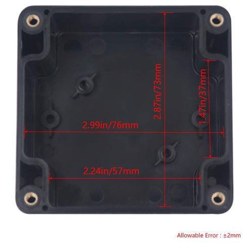 2 Packs Junction Box IP65 Waterproof ABS Plastic Electrical Project Case Power Junction Boxes, Project Box with 8 PCS M16 Cable Glands 3.27x3.19x2...
