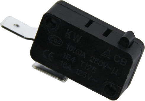 4 Packs SZM-V16-FD-63 Microwave Oven Door Micro Switch 16A 125V/250V Door Interlock, Compatible with Samsung LG GE Microwave Oven 253820 EAP237422...