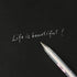 Jectse 4Pcs White Ink Gel Pen Set, 0.8mm Highlighter Marker White Ink Gel Pen,DIY Greeting Card White Ink Refills Neon Craft Doodling Pen,for Stud...