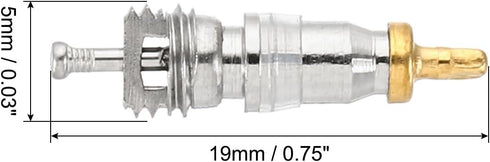 PATIKIL Air Conditioning Valve Core with Seal, 50 Pack Refrigeration Service Valve Stem Cores for HVAC AC System Accessories...