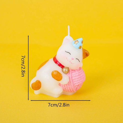 Cute Cat Birthday Candles Cake Topper Animal Candles for Birthday Festive Party Supplies and Wedding Favor (Cat)...
