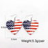 American Patriotic Wood Earrings Set American Flag Red White and Blue Heart Teardrop Earrings for Women 4th of July Independence Memorial Day Dang...