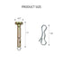 20 PCS Shear Pins,Cotters Pins for Snowblower,Replace 738-04124A 714-04040 Cotter Pins Fit for MTD Snowblower,fits MTD Craftsman Cub Cadet Troy Bi...