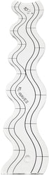 YICBOR Wave Edge Quilting Ruler Template - Clear Wave Quilter's Ruler for Domestic Sewing Machine...