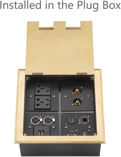 RJ45 Panel Mount Adapter - 8P8C Female-to-Female Connector, Compatible with CAT6A/CAT6/CAT5E/CAT5, XLR/D-Panel Mountable, Network Port Extender fo...