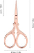 DIY Cross stitch Antique Sewing Shears Dresser Embroidery Tool Small Scissor crisis cross stitch scissors small gold (Rose Gold)...
