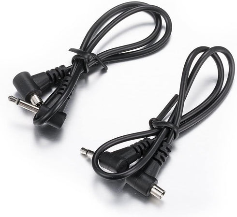 (2 PCS) 2.5mm to Male Flash PC Sync Cable,12-Inch/30CM 2.5mm Plug to Male Flash Sync Cord for Camera Photography Connector...
