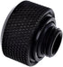 Alphacool 17264 Eiszapfen 16mm HardTube Compression Fitting G1/4 - knurled - deep Black Water Cooling Fittings...
