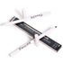 2 Pcs Black + White Eyeliner Pencil, Professional Mechanical Eyeliner Pencil, Eye Brightener, Color Stay Eye Makeup with Built-in Sharpener, Water...