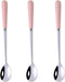 3PCS Mixing Spoons for Coffee, Dessert, Ice Cream, Milkshake, Stainless Steel Iced Teaspoon with Ceramic Handle Tablespoons Espresso Cocktail Stir...