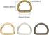 200 Pieces Metal D Ring Buckles D-Ring Loop Clasp Hook for Hardware Bags Ring Hand DIY Accessories...
