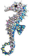 SaiDian 1 Pcs Seahorse Pin Brooch Animal Ocean Seahorse Brooch Crystal Rhinestone for Skirt Denim Bag Accessories...