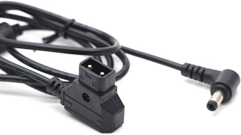 Right Angle DC Power Cable,D-Tap to 12V DC5.5X2.5mm Right Angle Power Cable for KiPRO LCD Monitor DSLR Rig Power V-Mount Battery (DC Straight Cabl...