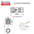 CNLINKO LP-24 USB3.0 Connector Set,Type A Female?Male Plug with 20 Inches Cable, Panel Mount Receptacles Socket IP68 Data Waterproof Connector M24...