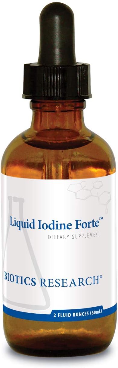 Biotics Research Liquid Iodine Forte supports healthy thyroid function, maintains healthy iodine levels, provides metabolic support, potent antiox...