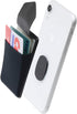 Sinjimoru Removable Cell Phone Wallet with Flap, Wireless Charging Compatible Cell Phone Card Holder for Back of Phone. Sinji Mount Flap Black......