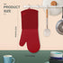 sungwoo Extra Long Silicone Oven Mitts, Heat Resistant Oven Gloves with Quilted Liner Non-Slip Textured Grip Perfect for BBQ, Baking, Cooking and ...